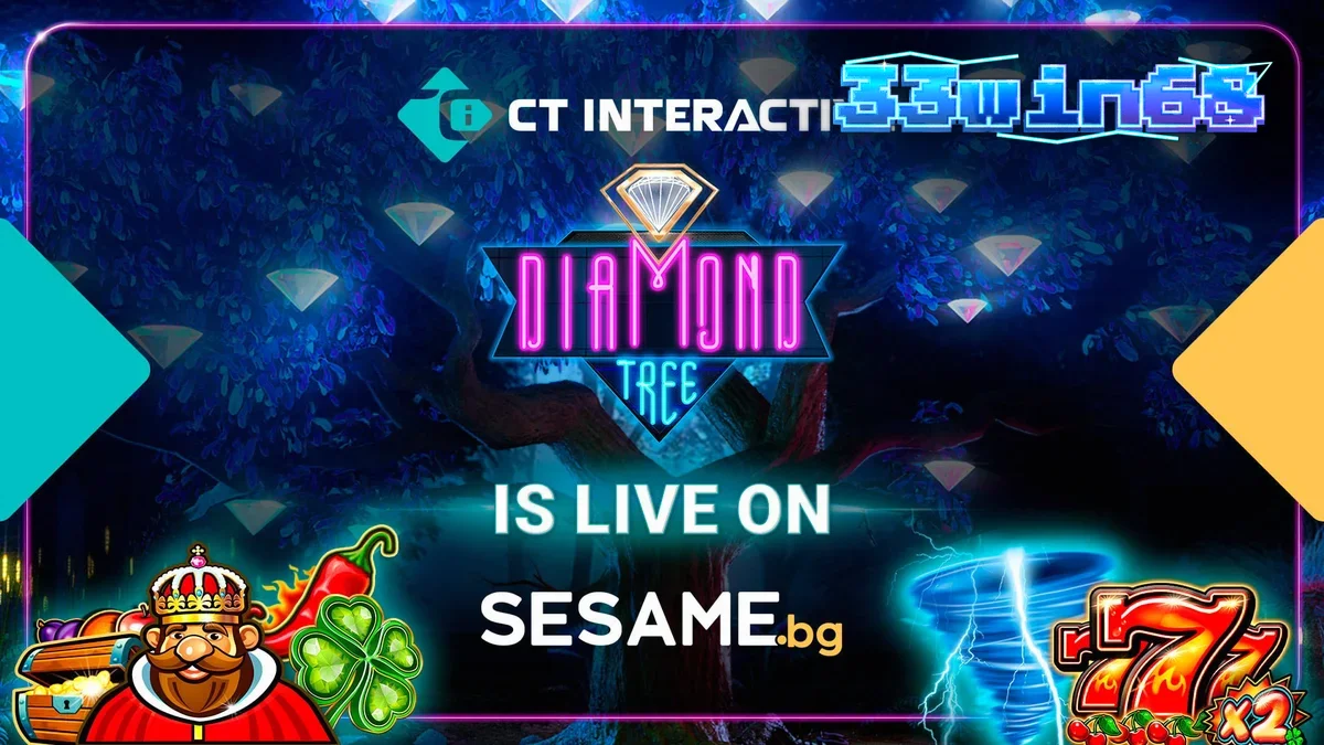 Giao diện trò chơi Diamond Tree Jackpot của CT Interactive