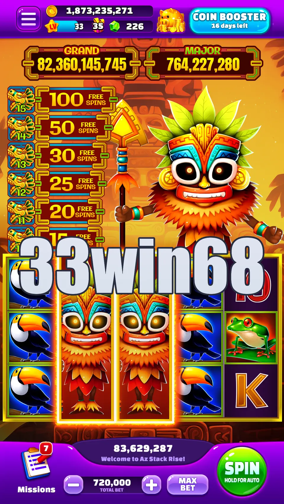33win68 Ảnh chụp màn hình Chính thức APK